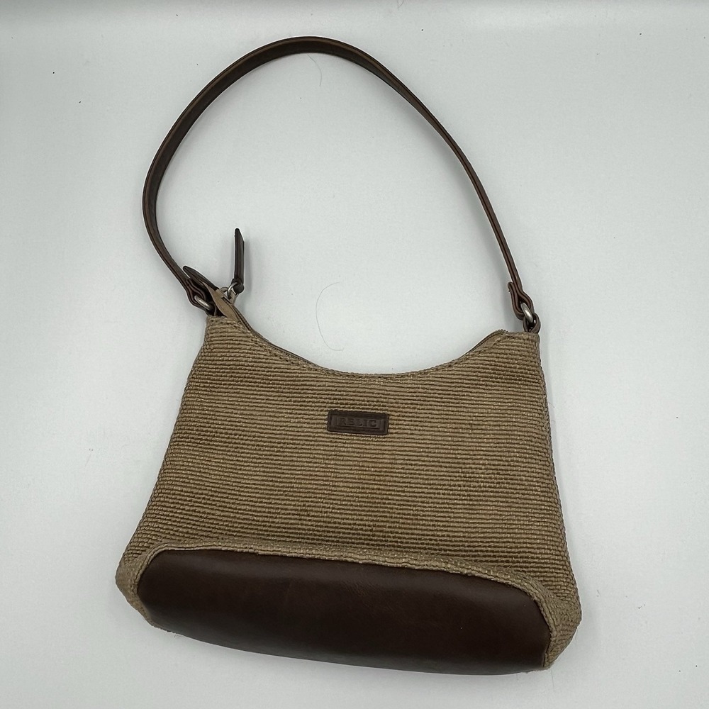 Vintage Relic‎ Purse Tan Brown Woven Boho Festival Retro 90s Vibes Minimalistic - Picture 5 of 12